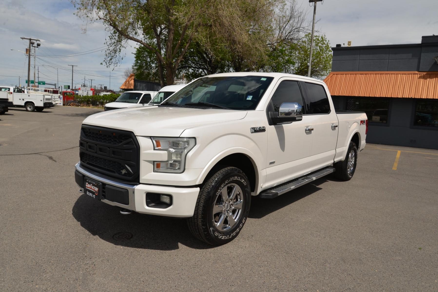 2015 White Platinum Metallic /Black Leather Ford F-150 Platinum FX4 (1FTFW1EG5FF) with an 3.5 Ecocoost Twin Turbo V6 engine, 6-Speed Automatic transmission, located at 4562 State Avenue, Billings, MT, 59101, (406) 896-9833, 45.769516, -108.526772 - 2015 Ford F-150 Platinum SuperCrew 6.5-ft. Bed 4WD - Extra clean! 3.5L V6 Ecoboost Twin Turbo Engine - 6 speed automatic transmission - 4WD - 135,146 miles - Inspected and serviced - copy of inspection and work performed as well as a full vehicle history report provided Platinum Series - cli - Photo #0